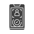 Face Recognition Approved Icon Image. Royalty Free Stock Photo