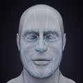 Face Recognition System Illustration Royalty Free Stock Photo