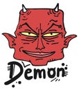 Face red demon Royalty Free Stock Photo