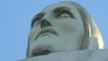 Face of the redeeming Christ, the largest statue in rio de janeiro, a place already known throughout the world Royalty Free Stock Photo