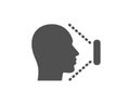 Face scanning icon. Phone Face id sign. Vector Royalty Free Stock Photo