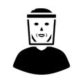 Face Shield Icon Royalty Free Stock Photo