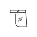 Face Shield line icon