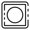 Face shoot icon outline vector. Screen image