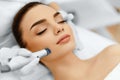 Face Skin Care. Facial Hydro Microdermabrasion Peeling Treatment