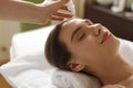 Face Skin Care. Woman Receiving Serum Treatment In Beauty Salon Royalty Free Stock Photo