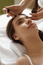 Face Skin Care. Woman Receiving Serum Treatment In Beauty Salon Royalty Free Stock Photo