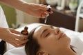 Face Skin Care. Woman Receiving Serum Treatment In Beauty Salon Royalty Free Stock Photo