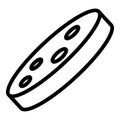 Face sponge icon, outline style