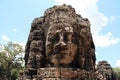 Face stone in Bayon Royalty Free Stock Photo