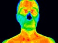 Face thermography Royalty Free Stock Photo