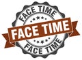 face time seal. stamp Royalty Free Stock Photo