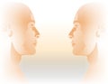 Face To Face Male Twin Profiles