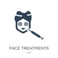 face treatments icon in trendy design style. face treatments icon isolated on white background. face treatments vector icon simple