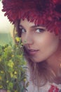 Face of Ukrainian female model Royalty Free Stock Photo