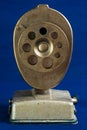 Face-On View of Antique Pencil Sharpener Royalty Free Stock Photo