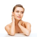 Face of woman with clean perfect skin Royalty Free Stock Photo