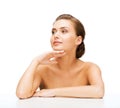 Face of woman with clean perfect skin Royalty Free Stock Photo