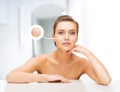 Face of woman with dry skin Royalty Free Stock Photo