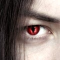 Face of a young male vampire close up Royalty Free Stock Photo