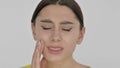 Face of Spanish Woman with Toothache