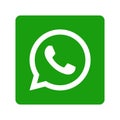 Whatsapp social media icon button Royalty Free Stock Photo