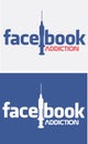 Facebook Addiction Concept