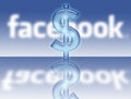 Facebook logo dollar $ sales