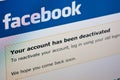 Facebook - deactivate account