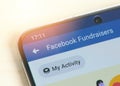 Facebook fundraisers service