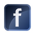 Facebook icon,symbol,thumbnail,button Royalty Free Stock Photo
