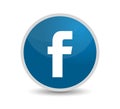 Facebook icon vector Royalty Free Stock Photo