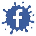 Facebook icon vector Royalty Free Stock Photo