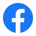 facebook icon vector logo Royalty Free Stock Photo