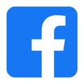 facebook icon vector logo Royalty Free Stock Photo