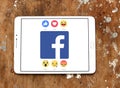 Facebook like button Empathetic Emoji icons