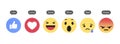 Facebook like button and Empathetic Emoji Reactions