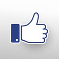 Facebook Like buttons. . New Like icon Royalty Free Stock Photo