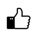 Facebook Like Vector Icon Royalty Free Stock Photo