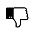 Facebook don`t like Vector Icon Royalty Free Stock Photo