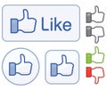 Facebook Like Icon Royalty Free Stock Photo