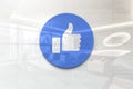 Facebook like on iphone realistic texture