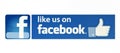 Facebook like logo for e-business, web sites, mobile applications, banners on pc screen. Royalty Free Stock Photo