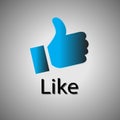 Facebook Like Icon Royalty Free Stock Photo