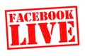 FACEBOOK LIVE Royalty Free Stock Photo