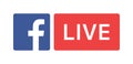 Facebook live Royalty Free Stock Photo