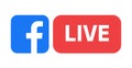 Facebook live Royalty Free Stock Photo