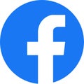 Facebook logo. Realistic social media icon logotype vector. Meta fb symbol. Facebook app button for web on transparent background