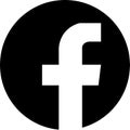 Facebook logo. Realistic social media icon logotype vector. Meta fb symbol. Facebook app button for web on transparent background