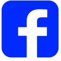 Facebook logo,socal midiya logo Royalty Free Stock Photo